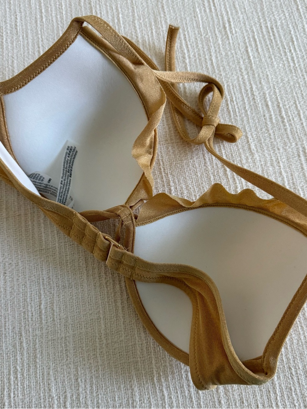 Victoria's Secret Yellow Golden Ruffle-Trim Bikini Bottoms - Picture 8 of 9